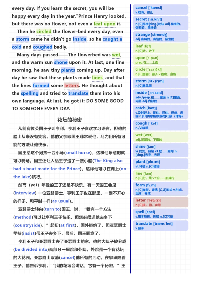 [高清版]70篇短文记完初中必会1600核心词汇_小学全网线上同款资料_28号文件小初英语