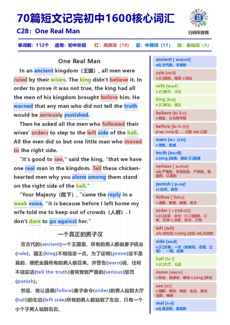 [高清版]70篇短文记完初中必会1600核心词汇_小学全网线上同款资料_28号文件小初英语