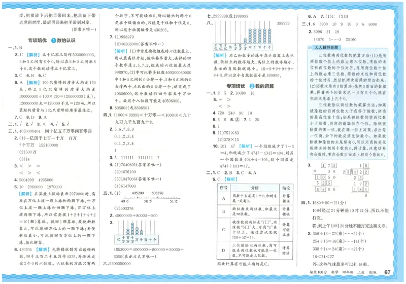 25秋王朝霞：培优100分 4数上