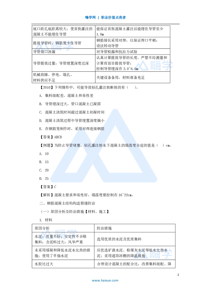 37.2025黄铃-3D实景通关-第一篇公路工程技术（36）桥梁工程质量通病及防治措施_2026年一级建造师_2026年一建公路_2025年一建公路SVIP_02-基础精讲✿高端面授✿深度强化_讲义