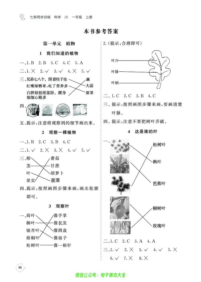 科学1a_2024年人教版小学数学一二三四五六年级上册下册期中期末试a0747_小学全科《同步练习+精品试卷》打包下载（1-6年级单元月考期中期末试卷）_小学科学