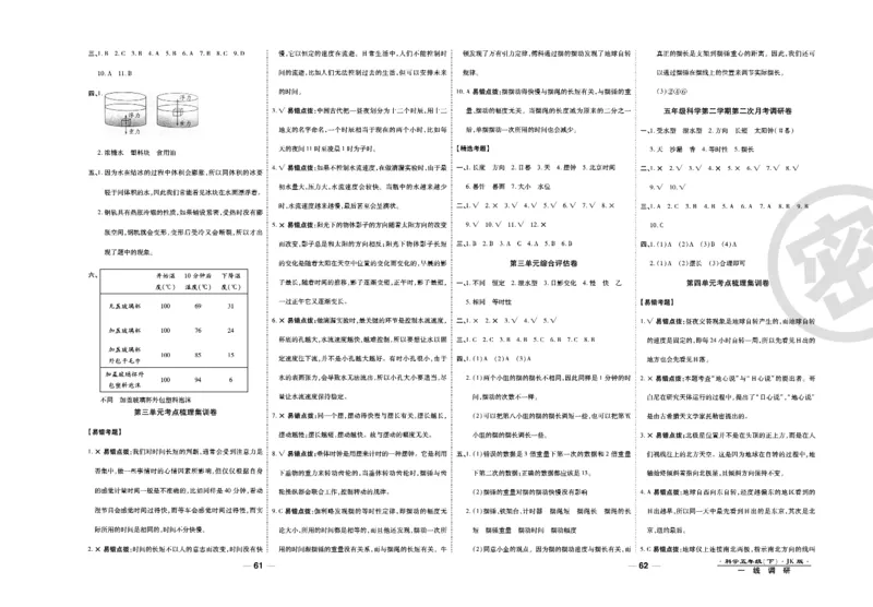 科学教科版试卷5年级下册_2024年人教版小学数学一二三四五六年级上册下册期中期末试a0747_小学全科《同步练习+精品试卷》打包下载（1-6年级单元月考期中期末试卷）_小学科学