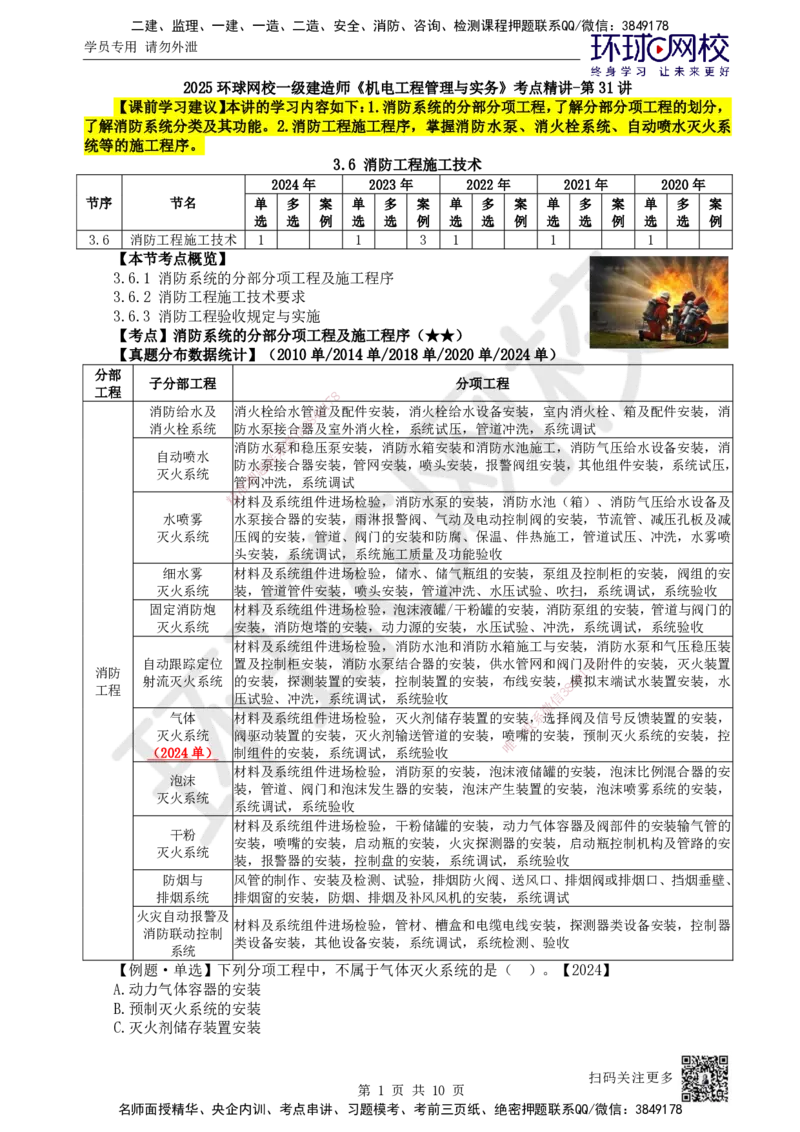 31.第31讲-36消防系统的分部分项工程及施工程序_2026年一级建造师_2026年一建机电_2025年一建机电SVIP_02-基础精讲✿高端面授✿深度强化_26-机电《考点精讲班》苏婷、赵金凤HQ