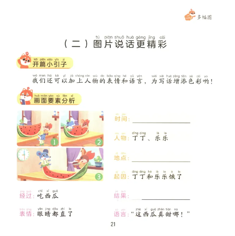 一学就会的看图写话(写事篇)(1)_一学就会的看图写话