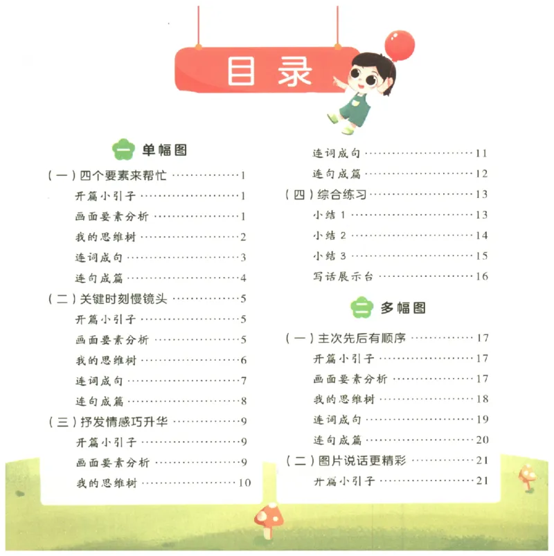 一学就会的看图写话(写事篇)(1)_一学就会的看图写话