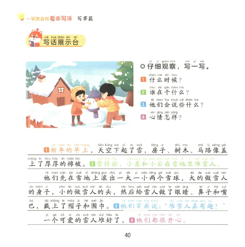 一学就会的看图写话(写事篇)(1)_一学就会的看图写话