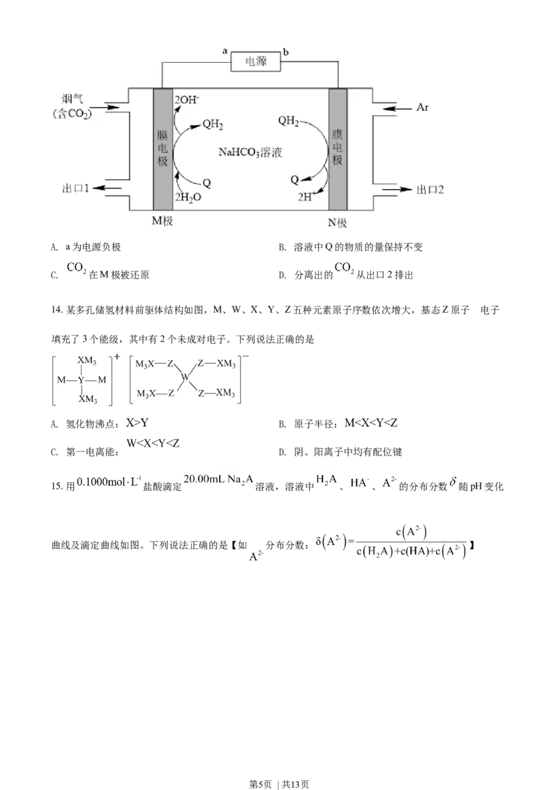 2021年高考化学试卷（辽宁）（空白卷）_历年高考真题合集_化学历年高考真题_新&middot;Word版2008-2025&middot;高考化学真题_化学（按年份分类）2008-2025_2021&middot;高考化学真题
