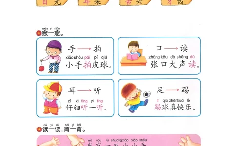 p58-课文&ldquo;我的身体&rdquo;_幼小衔接全套_7.幼小衔接全套_22、幼小衔接教材_语文幼小衔接教师参考用书word（语文）