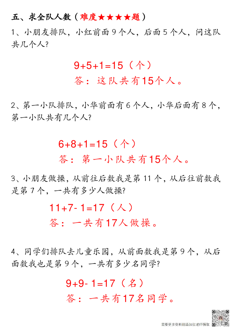12.25一年级数学上册期末重点应用题练习100道答案_一年级上下册资料_一年级上册小红书同款资料_一年级(1)
