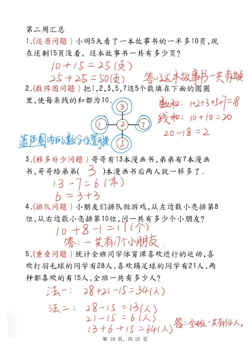 1388二年级数学母题大全+必做奥数思维题9套（含答案25页）(1)_二年级上下册资料_二年级上册小红书同款资料_二年级