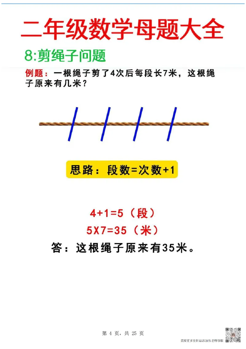 1388二年级数学母题大全+必做奥数思维题9套（含答案25页）(1)_二年级上下册资料_二年级上册小红书同款资料_二年级