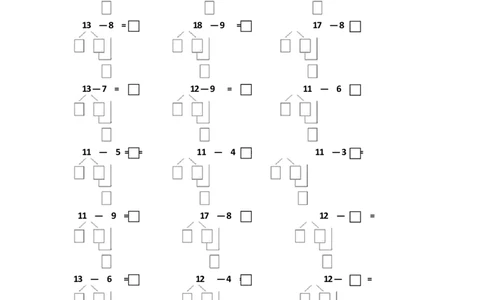 幼小衔接破十法练习一到七_幼小语数英专项资料_幼小数学专项