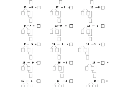 幼小衔接破十法练习一到七_幼小语数英专项资料_幼小数学专项