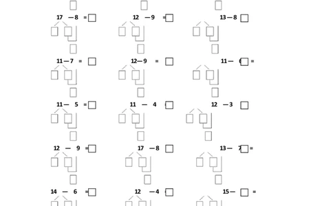 幼小衔接破十法练习一到七_幼小语数英专项资料_幼小数学专项