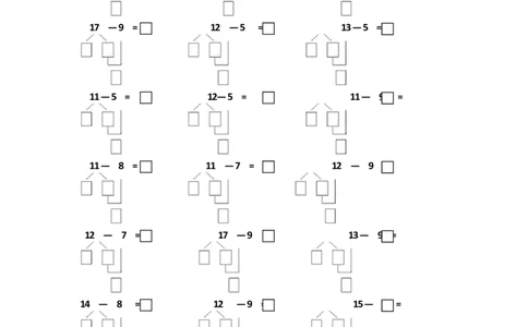 幼小衔接破十法练习一到七_幼小语数英专项资料_幼小数学专项