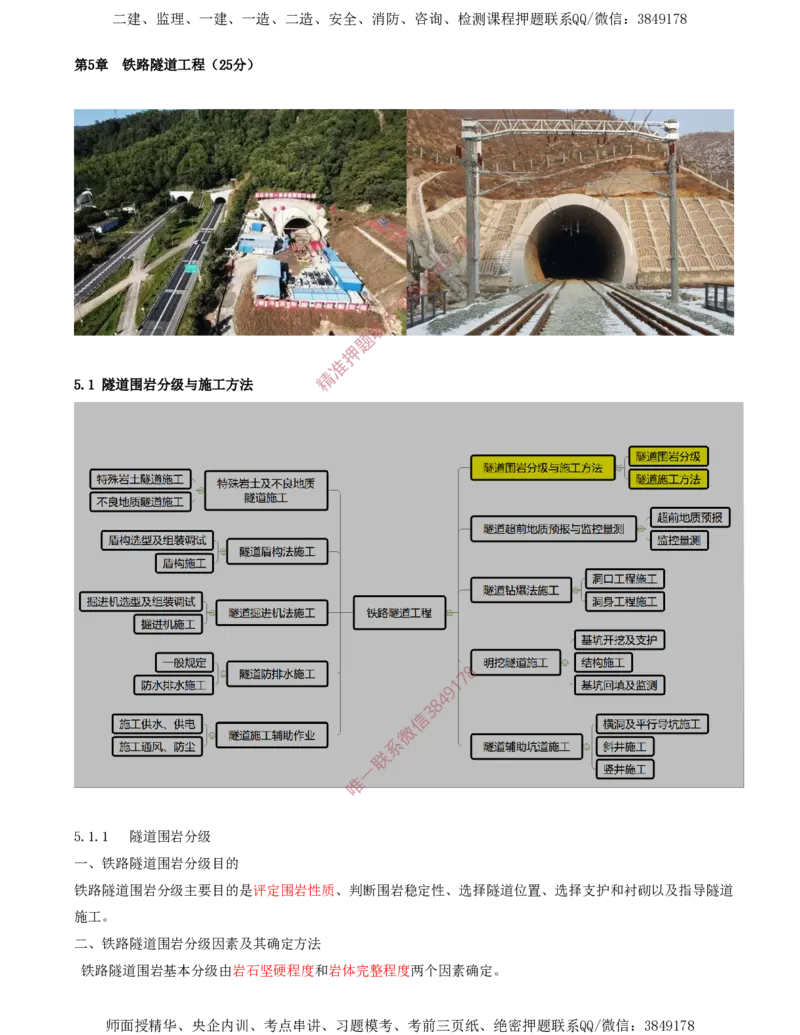 01.26-第5章-5.1-隧道围岩分级与施工方法_2026年一级建造师_2026年一建铁路_2025年一建铁路SVIP_02-基础精讲✿高端面授✿深度强化_11-铁路《天一精讲班》陈士甲KL_05.第五章