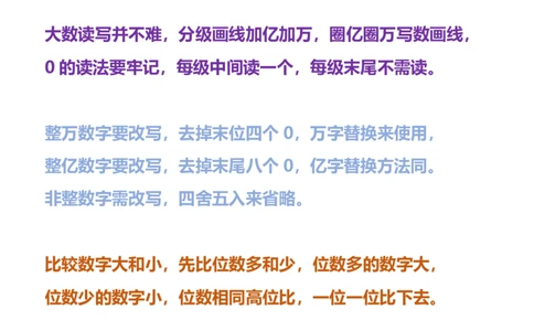 2025秋新版四年级数学上册开学必备：各单元知识点顺口溜(555)_小学全网线上同款资料