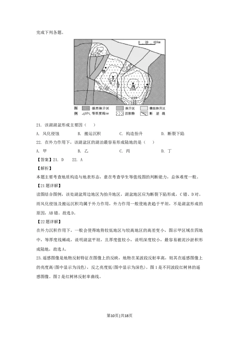 2019年高考地理试卷（浙江）（4月）（解析卷）_地理历年高考真题_新&middot;Word版2008-2025&middot;高考地理真题_地理（按年份分类）2008-2025_2019&middot;地理高考真题
