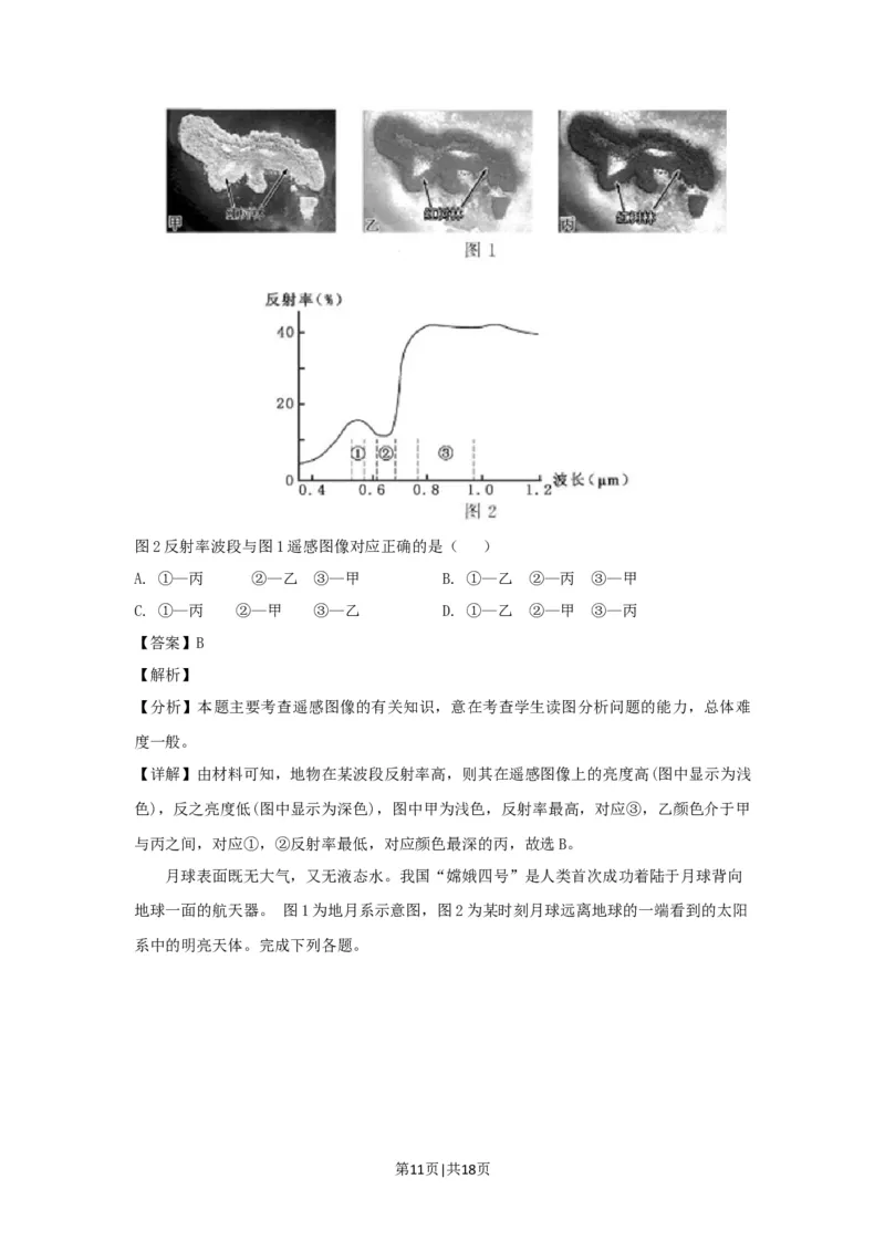 2019年高考地理试卷（浙江）（4月）（解析卷）_地理历年高考真题_新&middot;Word版2008-2025&middot;高考地理真题_地理（按年份分类）2008-2025_2019&middot;地理高考真题