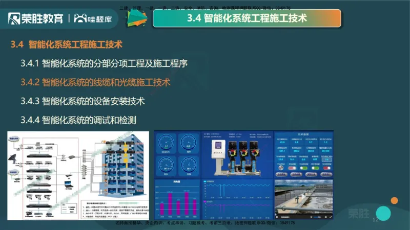 3.4智能化系统工程施工技术1（PPT版）_2026年一级建造师_2026年一建机电_2025年一建机电SVIP_02-基础精讲✿高端面授✿深度强化_12-机电《教材精讲班》王峰RS推荐_讲义