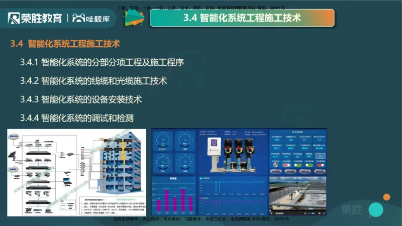 3.4智能化系统工程施工技术1（PPT版）_2026年一级建造师_2026年一建机电_2025年一建机电SVIP_02-基础精讲✿高端面授✿深度强化_12-机电《教材精讲班》王峰RS推荐_讲义