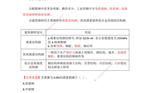 10.11-主要建筑工程材料（钢材）_2026年一级建造师_2026年一建建筑_2025年一建建筑SVIP_02-基础精讲✿高端面授✿深度强化_29-建筑《基础精学课》王玮ZBJ推荐_讲义