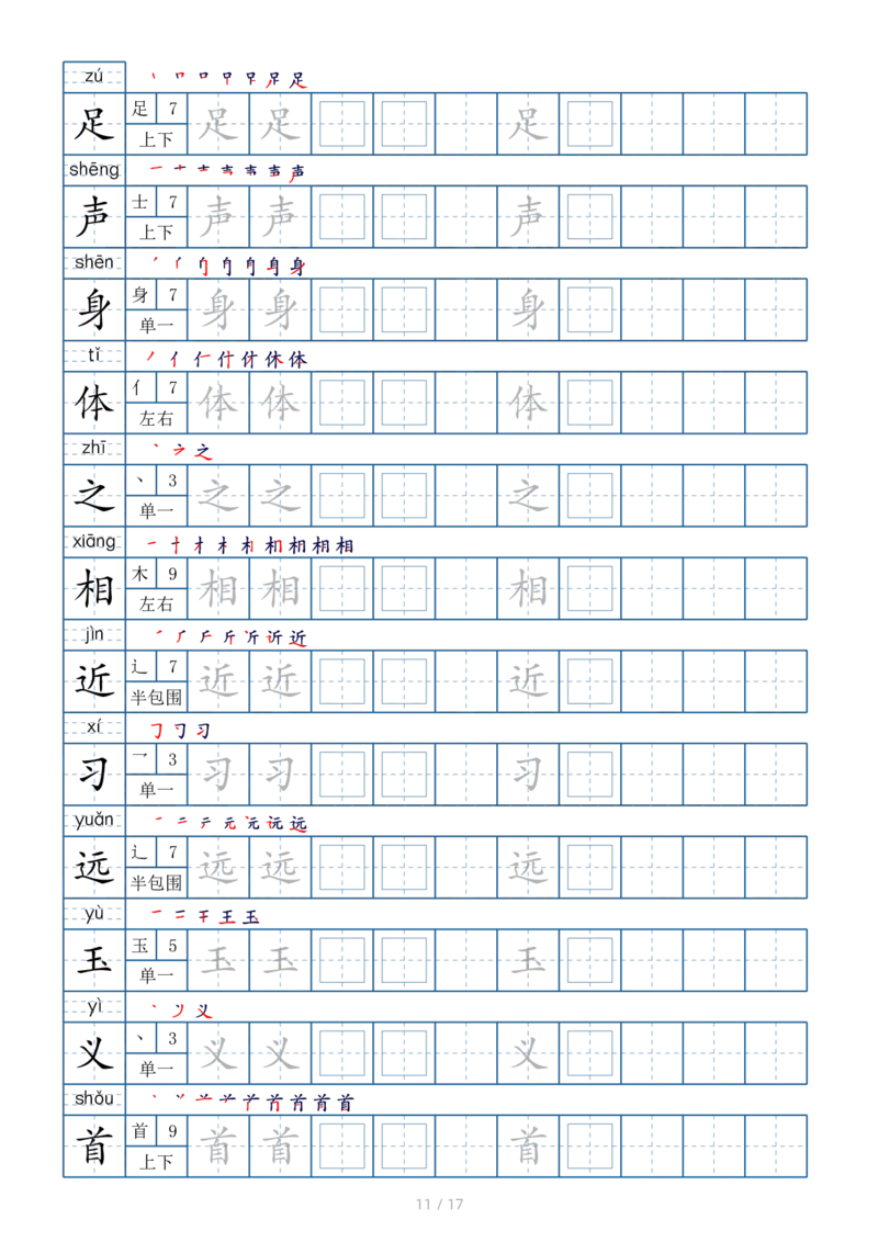 1024一年级下册生字表200个，字帖17页（偏旁部首笔顺拼音）_一年级上下册资料_一年级下册小红书同款资料_一下数学