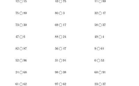 (100以内的数比大小)1000题_小学数学口算竖式脱式计算应用题一二三四五六年级上下册电_小学数学口算题库电子版（1-6）_小学数学口算一年级_口算1年级下册17000题