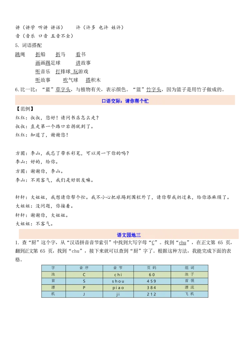1下第3单元每课知识点_一年级上下册资料_一年级上语数英上下册学习资料_3-6-2、小学一年级语文下册_统编、部编、人教（语文全国统一只有一个版）_1、知识点总结_专项-诗词课文
