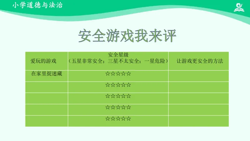 10安全地玩_课件_二年级上下册资料_小学二年级学习资料-25年更新版_2-08、小学二年级道德与法治下册_课时练与课件