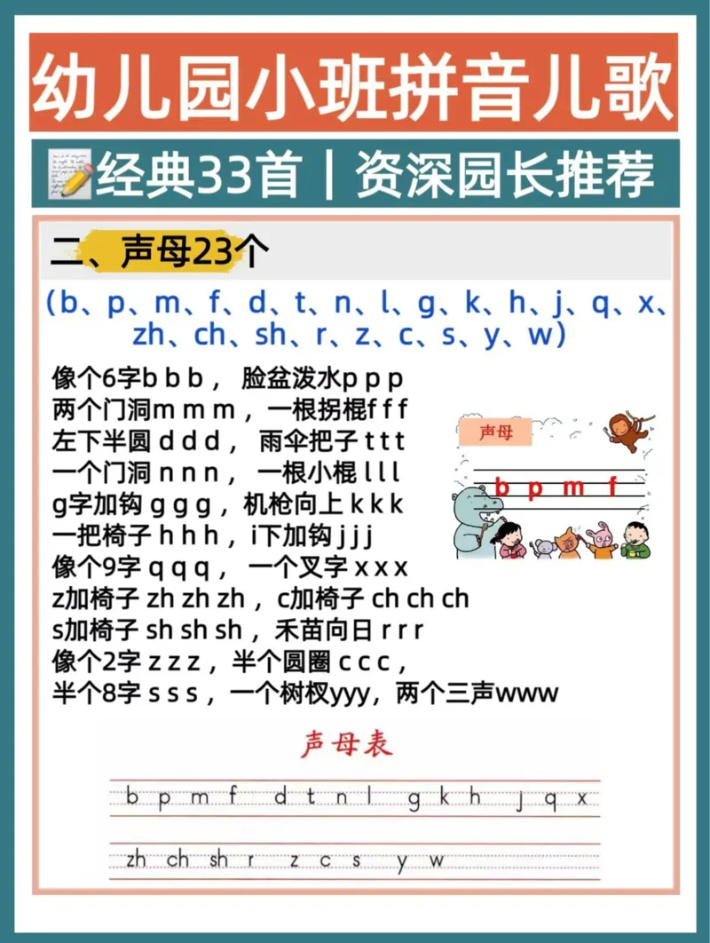 幼儿园大班拼音儿歌(2)_幼小衔接全套_幼小衔接资料大全_幼小衔接资料1️⃣_幼小衔接语文_拼音