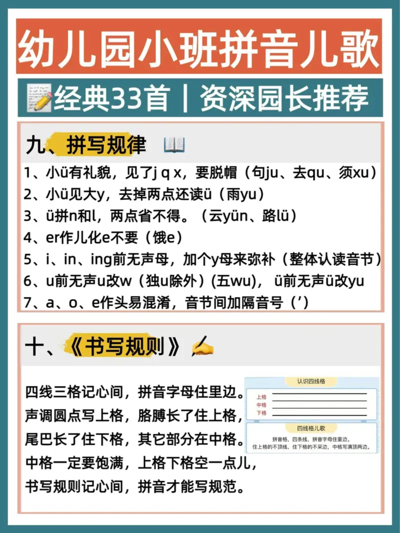 幼儿园大班拼音儿歌(2)_幼小衔接全套_幼小衔接资料大全_幼小衔接资料1️⃣_幼小衔接语文_拼音