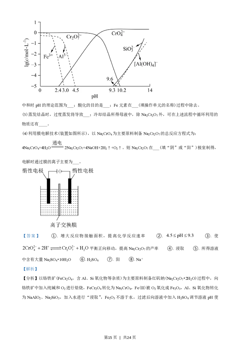 2021年高考化学试卷（山东）（解析卷）_历年高考真题合集_化学历年高考真题_新&middot;PDF版2008-2025&middot;高考化学真题_化学（按年份分类）2008-2025_2021&middot;高考化学真题