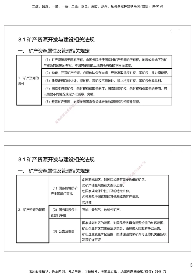 08.2025赵景满-名师精讲通关-008第二篇-第8章相关法规_2026年一级建造师_2026年一建矿业_2025年一建矿业SVIP_02-基础精讲✿高端面授✿深度强化_14-矿业《名师精讲通关》赵景满HX