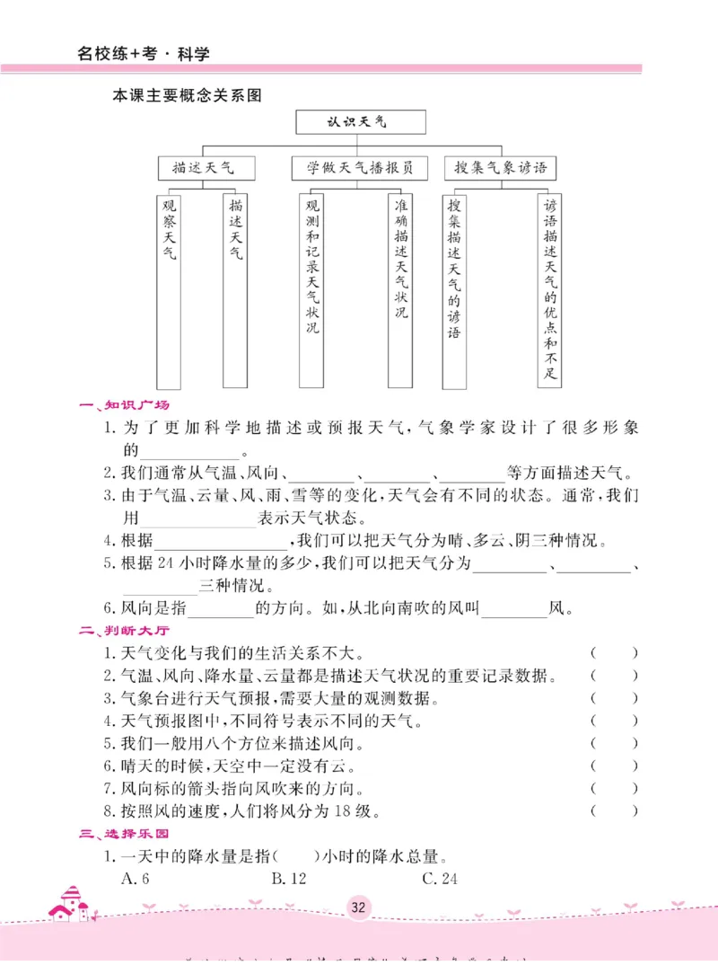 名校练+考三年级下册科学冀人版_2024年人教版小学数学一二三四五六年级上册下册期中期末试a0747_小学全科《同步练习+精品试卷》打包下载（1-6年级单元月考期中期末试卷）_小学科学