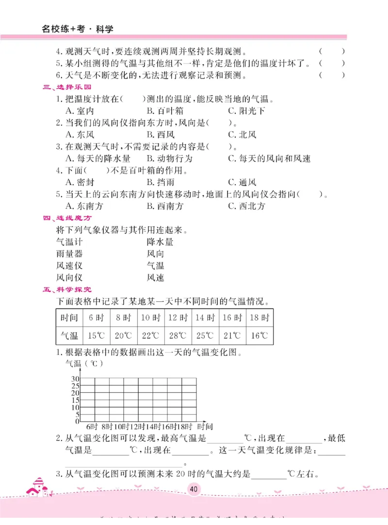 名校练+考三年级下册科学冀人版_2024年人教版小学数学一二三四五六年级上册下册期中期末试a0747_小学全科《同步练习+精品试卷》打包下载（1-6年级单元月考期中期末试卷）_小学科学