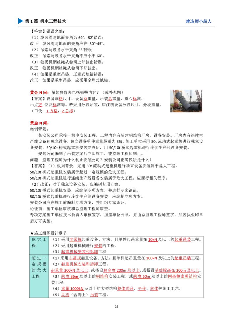 25年一建（攻克案例）带目录_2026年一级建造师_2026年一建机电_2025年一建机电SVIP_04-冲刺串讲✿考点强化✿小灶集训_18-机电《3D案例攻克》小超人SMR_讲义