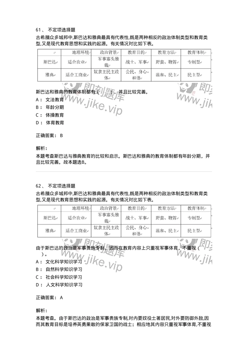 205-2021年军队文职考试《教育学》真题-137291_军队文职(1)_01.军队文职真题-专业课_（全）版本一（历年真题+章节练习+模拟题）_教育学(军队文职)_历年真题_题目+解析