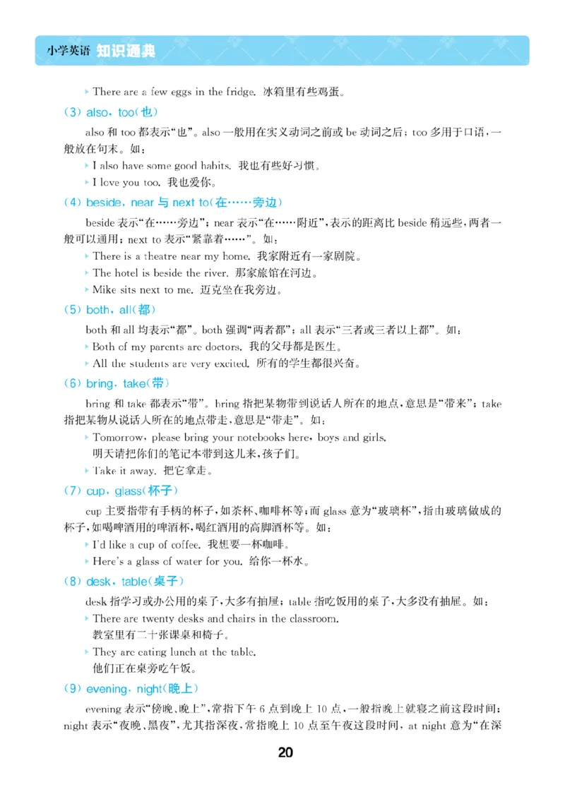 【小学英语】知识通典（人教版）