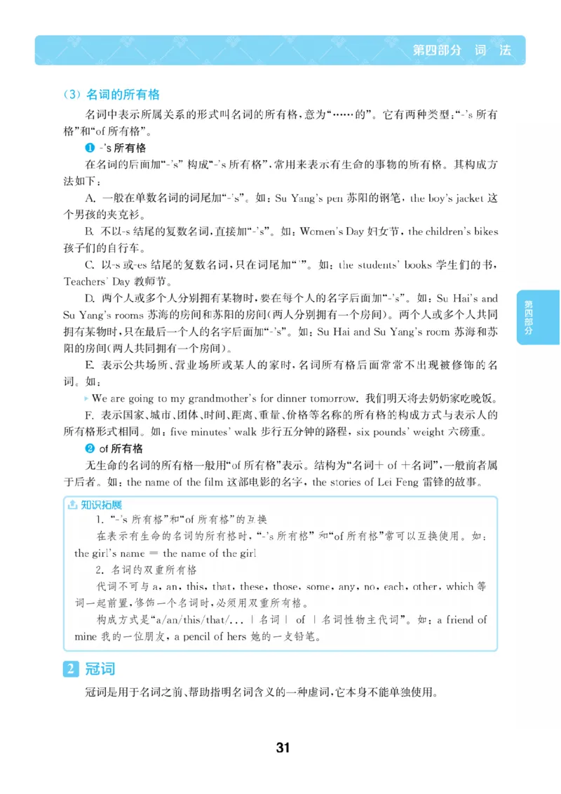 【小学英语】知识通典（人教版）