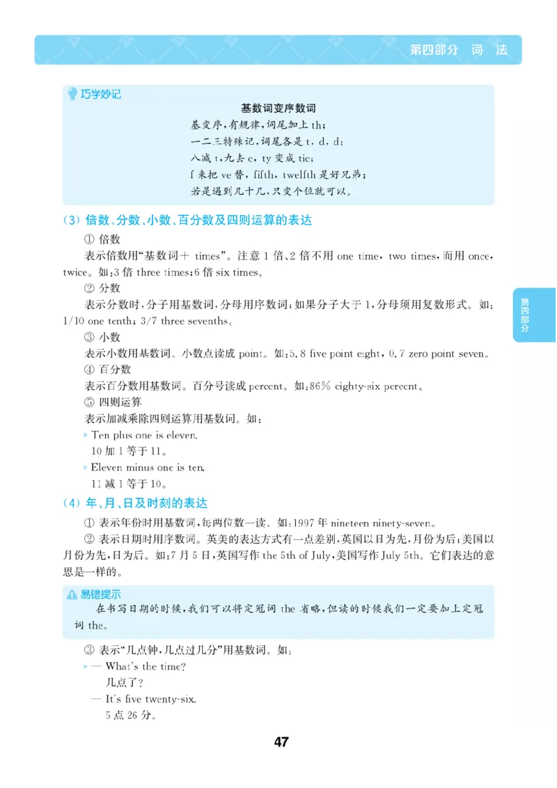 【小学英语】知识通典（人教版）