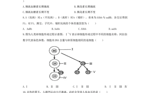 2020年高考生物试卷（上海）（空白卷）_生物历年高考真题_新&middot;Word版2008-2025&middot;高考生物真题_生物（按省份分类）2008-2025_2008-2022&middot;（上海）生物高考真题