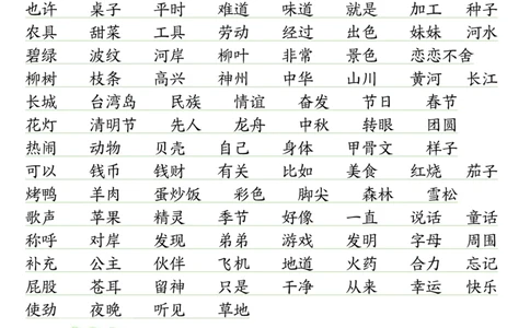 0413二（下）语文期中复习1-4单元自编知识点（必背）李老师输出_二年级上下册资料_小学二年级学习资料-25年更新版_2-02、小学二年级语文下册_2-2-1、复习、知识点、归纳汇总