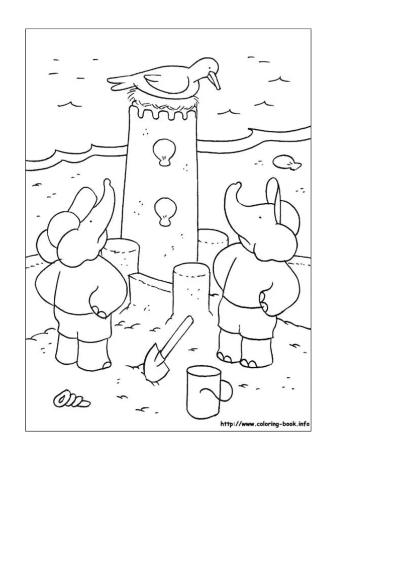 儿童涂色画精选60张_幼小语数英专项资料_幼小语文专项