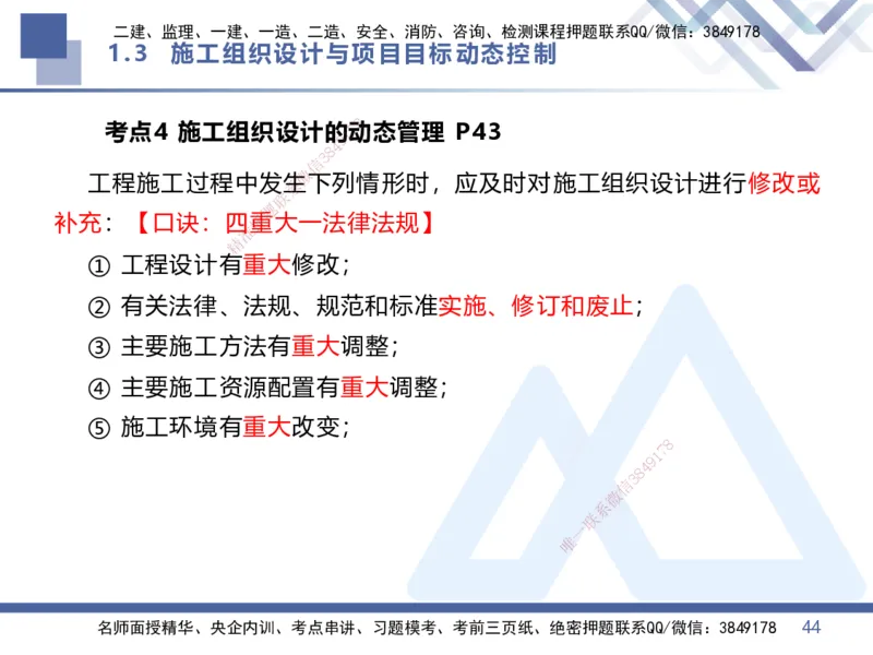 01.2026王晓丹-核心考点精析-管理1_2026年一级建造师_2026年一建管理_2026年一建管理SVIP_2026一建管理SVIP_04-冲刺串讲✿考点强化✿小灶集训_讲义