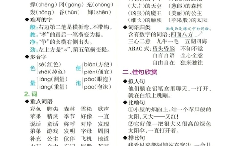 2.7-二年级语文下册1-8单元知识点总结_二年级上下册资料_小学二年级学习资料-25年更新版_2-02、小学二年级语文下册_2-2-1、复习、知识点、归纳汇总_语文知识点总结（按单元）