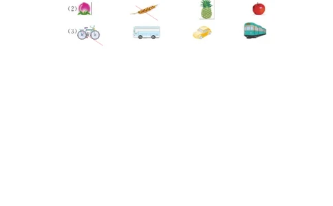 2.1分类整理_一年级上下册资料_小学一年级学习资料-25年更新版_1-03、小学一年级数学上册_青岛63制_02、课时练习_第二单元分类与比较