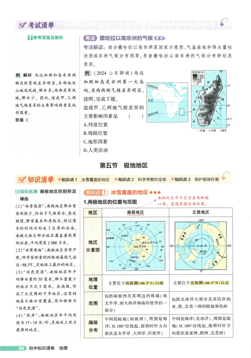 2026版53初中知识清单-地理