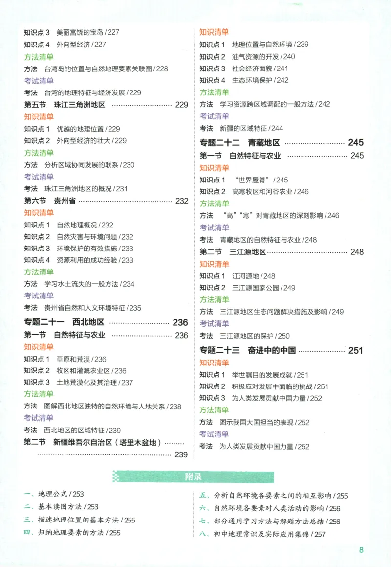 2026版53初中知识清单-地理