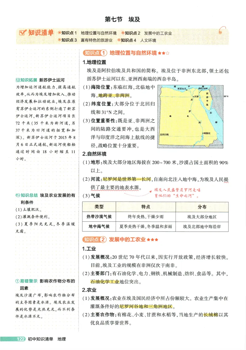 2026版53初中知识清单-地理